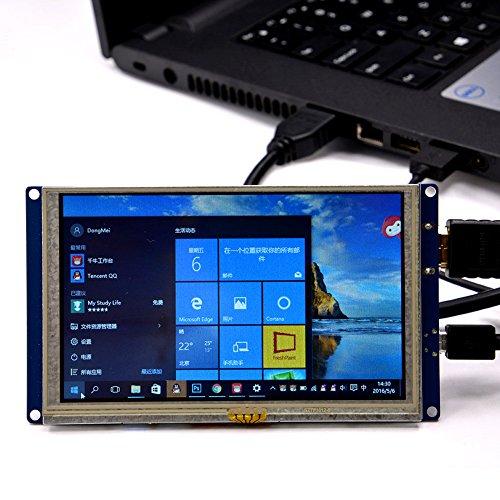 GeeekPi GeeekPi 5 inch HDMI Monitor LCD Resistive Touch Screen 800x480 LCD Display USB Interface for Raspberry Pi 4 Model B, Pi 3/2 Model B/B+ & Banana Pi (Plug and Play Free Driver)