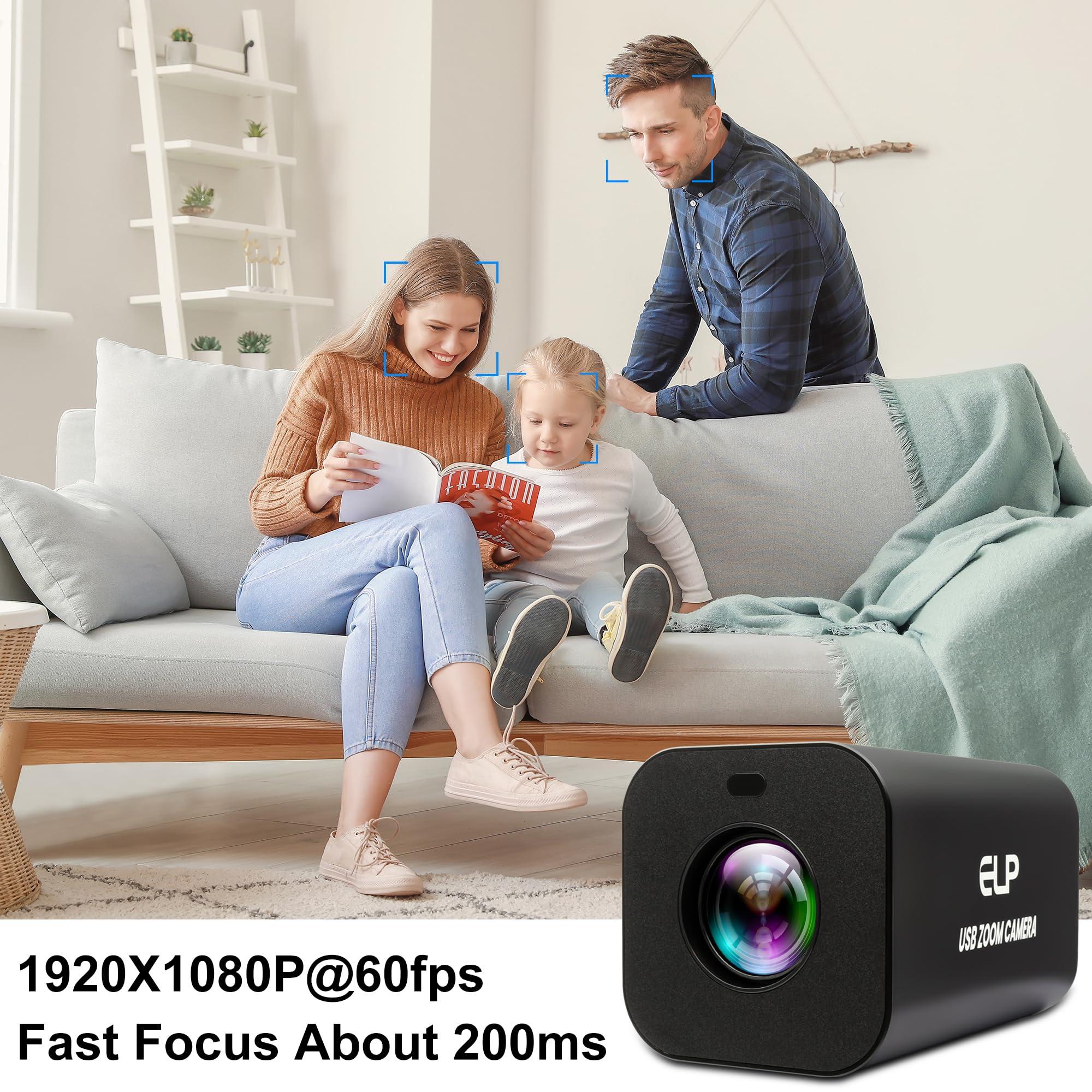 IFWATER IFWATER HDMI 12X Zoom USB Camera 4K Autofocus 60FPS High Speed USB Webcam USB HDMI Simultaneous Output PC Camera Manual Zoom Remote Control Camera for TV Projector Video Conferencing Church Streaming