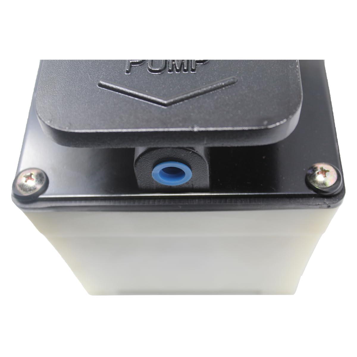 K Tool International K Tool International 63716A Air Hydraulic Foot Pump for Garages, Repair Shops, and DIY, Aviation Aluminum, 10,000 PSI Air Pressure Range, 0.64 Quart Oil Capacity 0.64, 2-Stage Release, Nylon Case