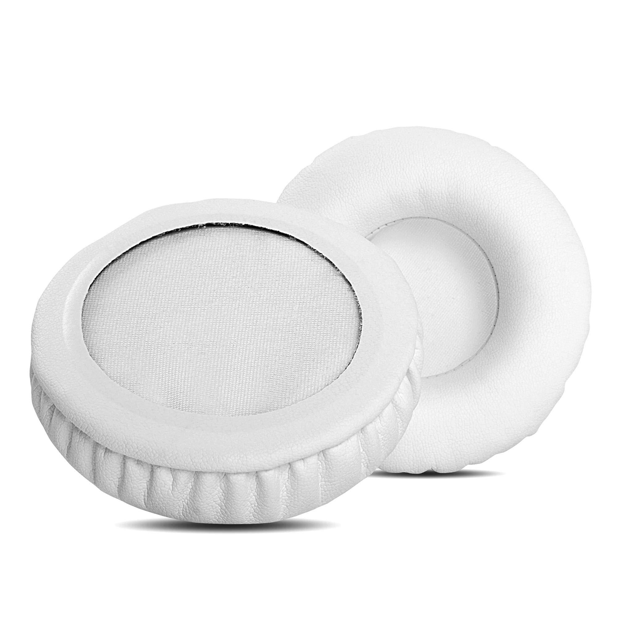 YDYBZB Positive Vibration 2 Ear Pads YDYBZB Ear Cushions Replacement Compatible with House of Marley Positive Vibration 2 Wireless On-Ear Headphones Protein Leather Earpads White