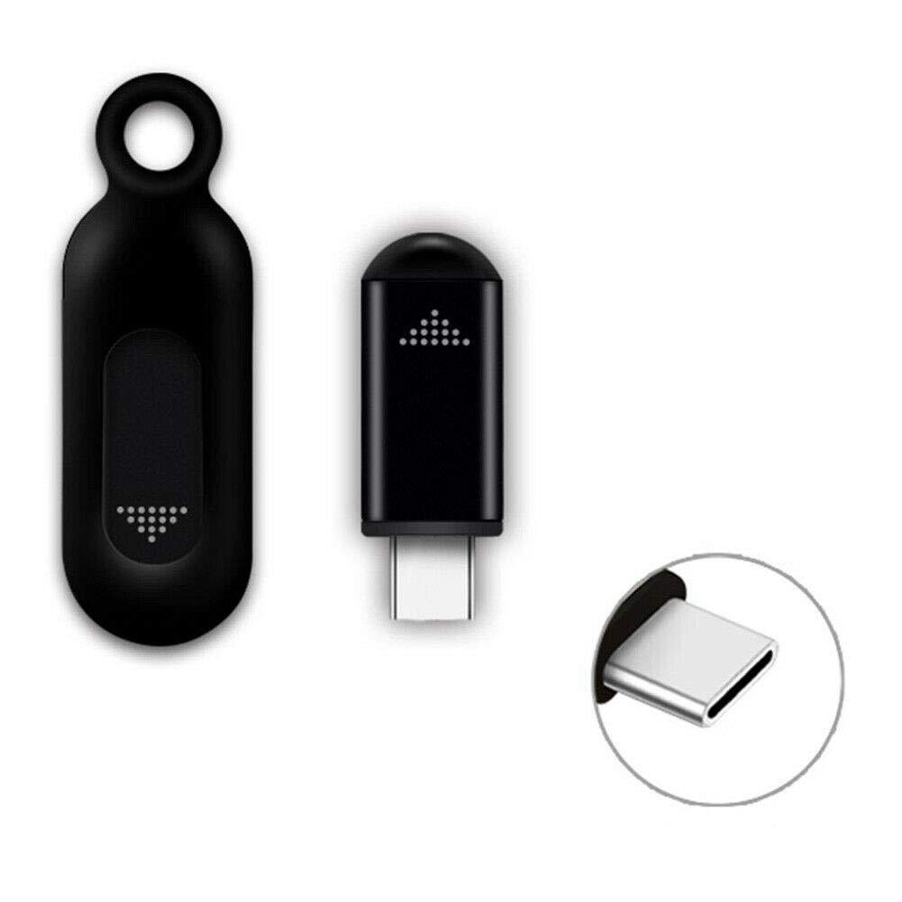 Tuanzi R09 Mini Smartphone IR Remote Controller Adapter for Android Smart Phone Mini Infrared Universal Control All in One Air Conditioner/TV/DVD/STB (Black-Type C)