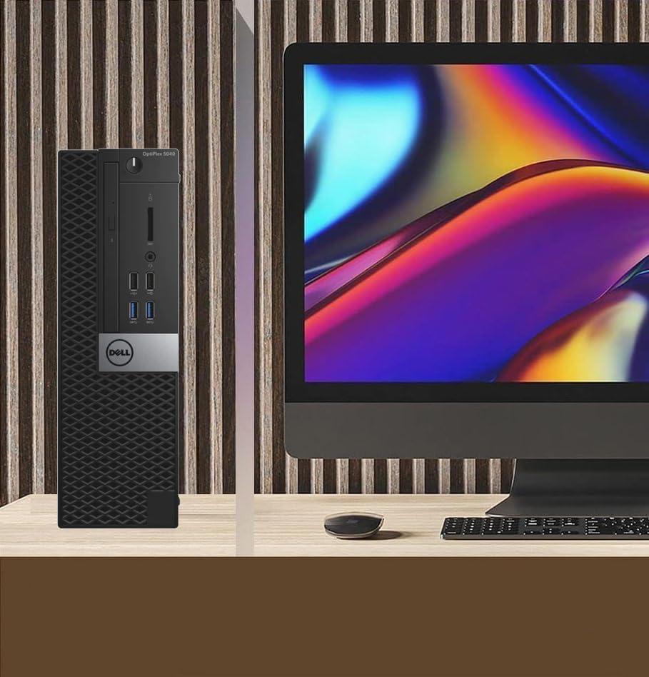 Dell Dell OptiPlex 5040 SFF Desktop Computer PC Bundle Setup with New 23.8" FHD Monitor Inter Core i5-6600 3.3GHz 4-Cores 8GB 256GB SSD, Keyboard & Mouse, Wi-Fi, Bluetooth, Windows 10 Pro (Renewed)