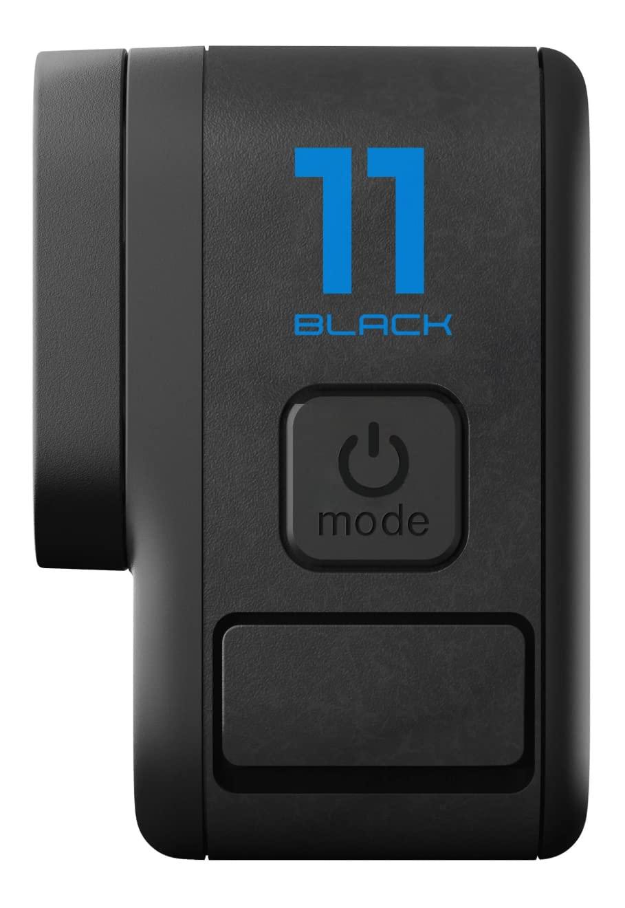 GoPro GoPro Hero 11 (HERO11) Black - Waterproof Action Camera with 5.3K Ultra HD Video, 27MP Photos, 1/1.9" Image Sensor, Live Streaming, Webcam, Stabilization + 64GB Extreme Pro Card and Extra Battery