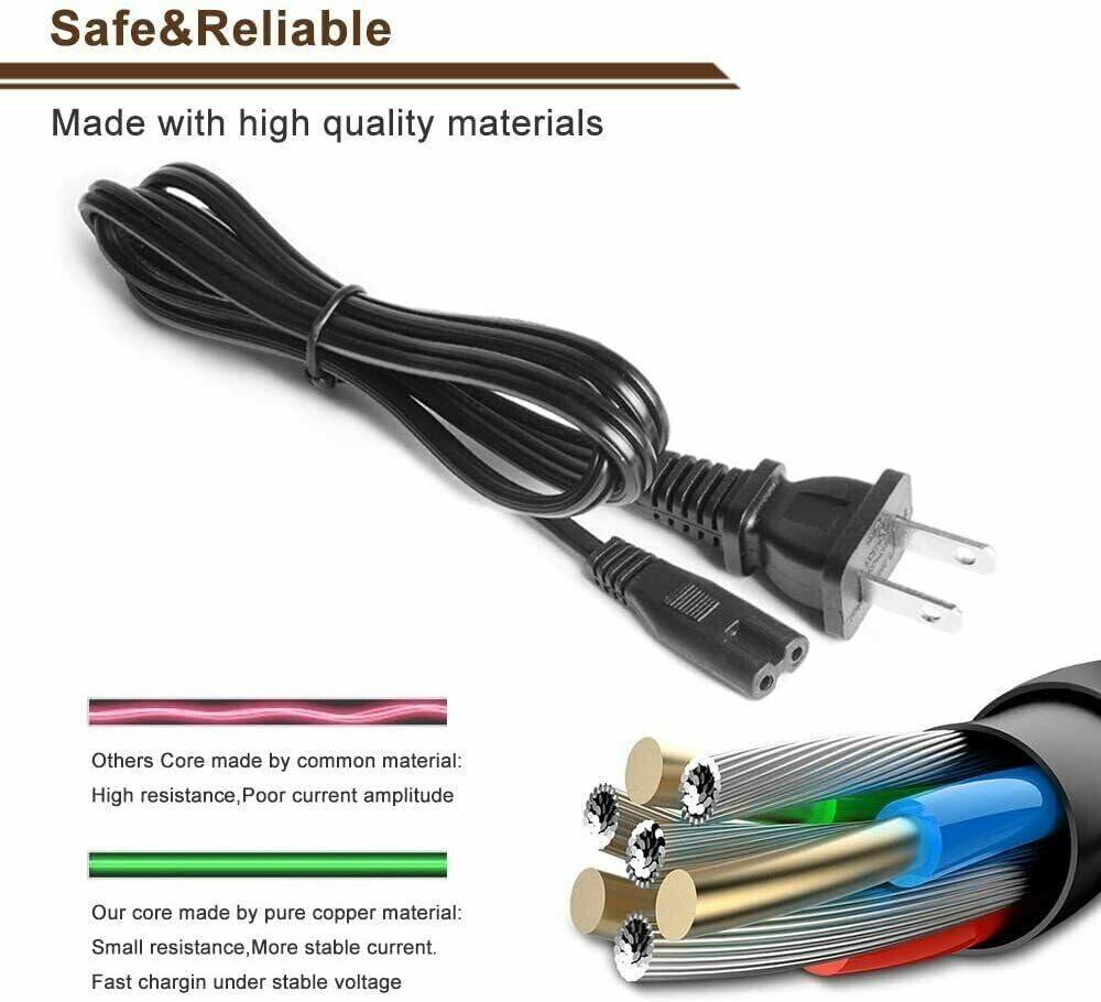 Xzrucst Xzrucst Power Cable Cord for EPSON XP-310 XP-400 XP-410 WF-2530 WF-2540 WF-3520 Printer