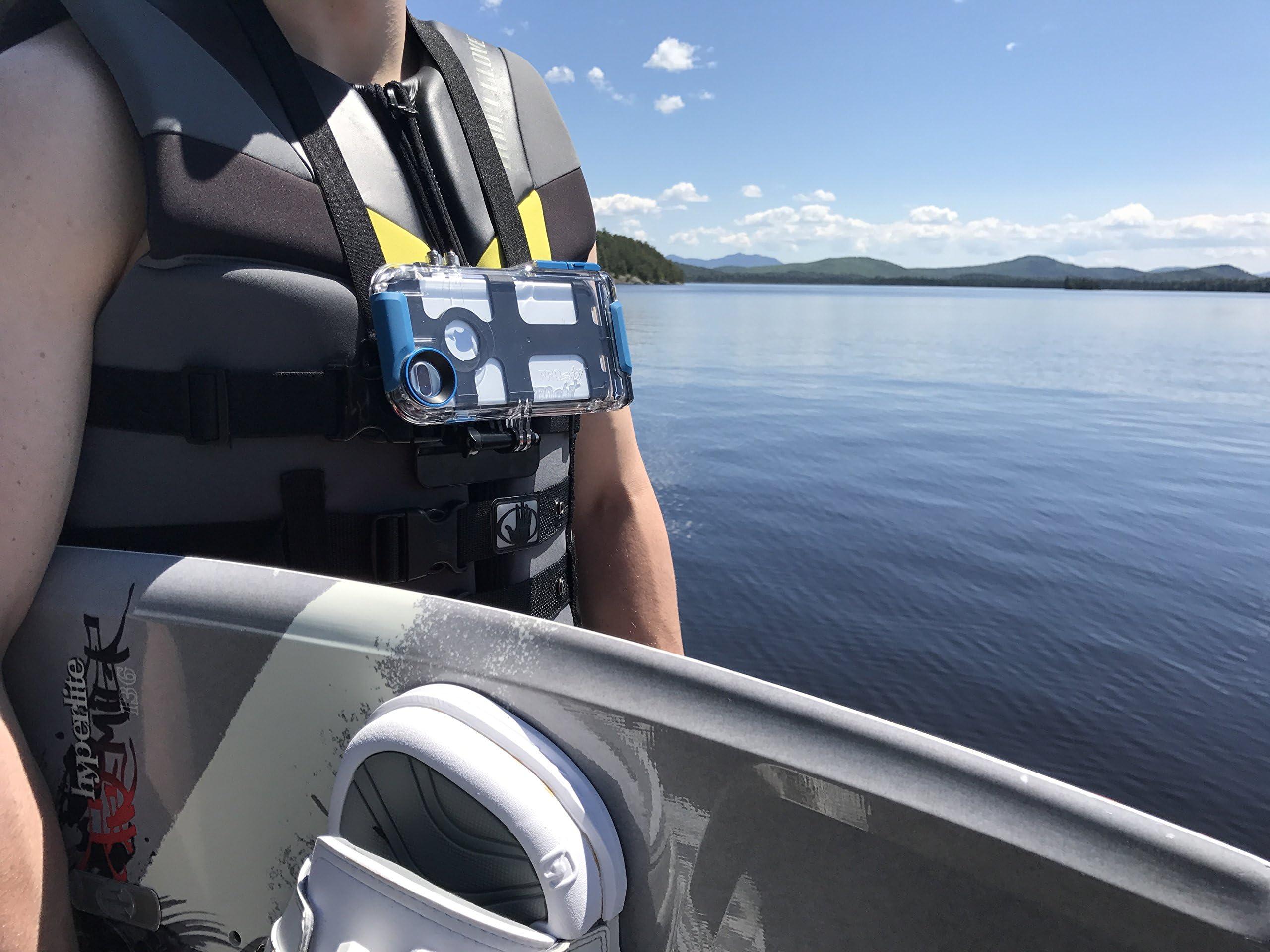 Pro Shot ProShot Touch - Waterproof Case Compatible with iPhone 8 Plus,7 Plus, and 6 Plus,. Floating Hand Grip Mount Included. Underwater Camera App Included for Snorkeling and Diving Photography.