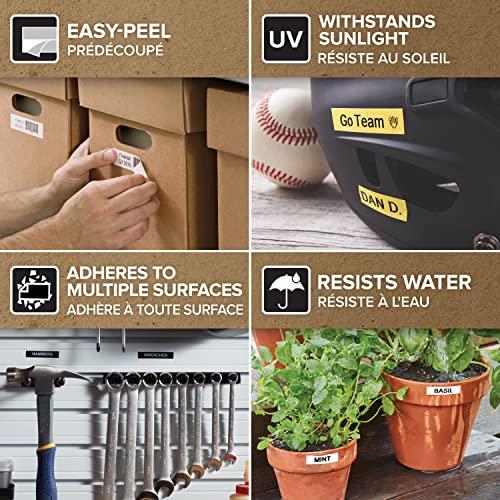 DYMO Dymo D1 Standard Labelling Tape 12mm x 7m - White on Black