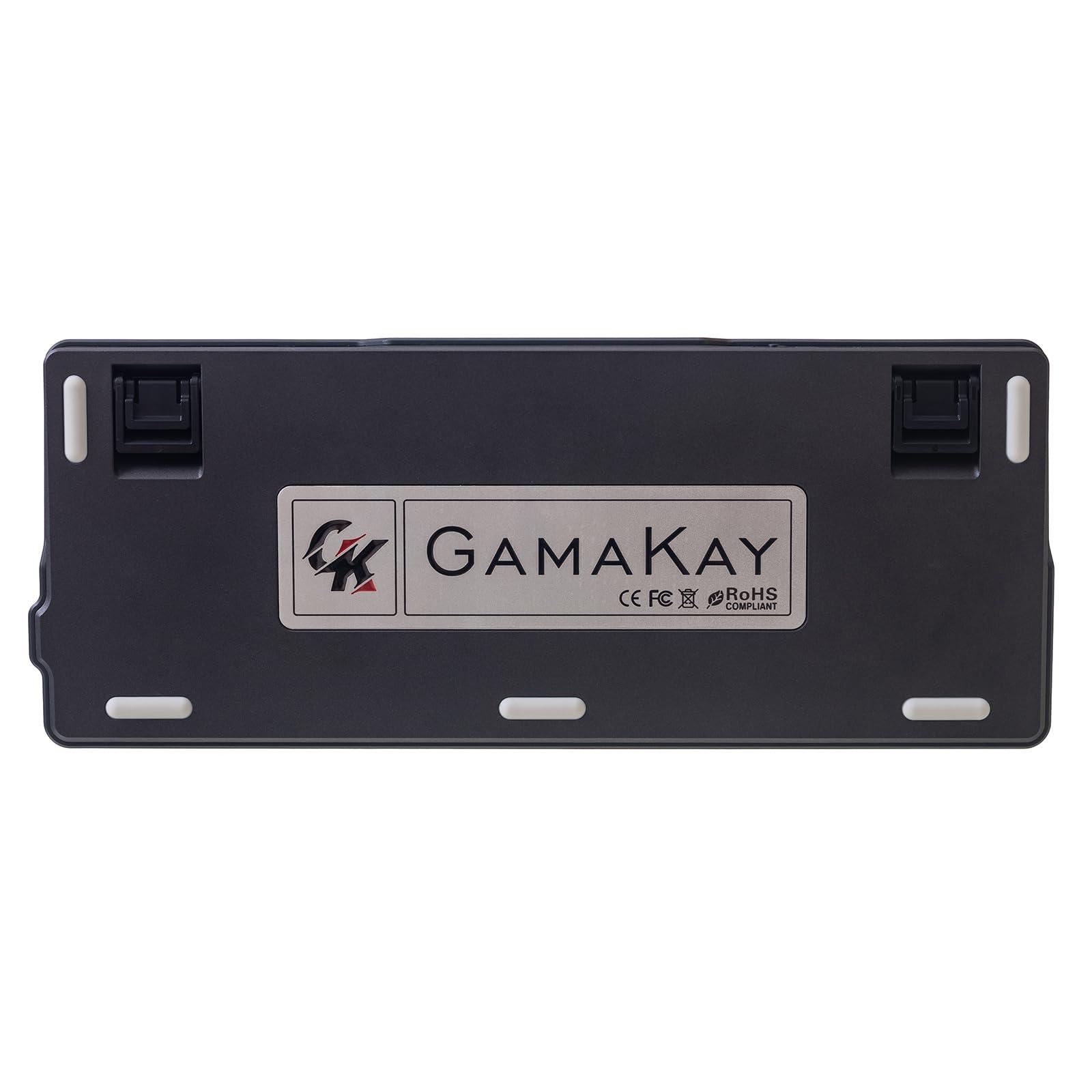 GK GAMAKAY GK GAMAKAY LK75 75% Gasket Mechanical Keyboard with 2 in 1 TFT Smart Display&Knob, Bluetooth 5.0/2.4GHz/USB-C MDA Profile Keycaps 83 Keys RGB Hot Swap Gaming Keyboard (Grayish Black-Jupiter Switch)