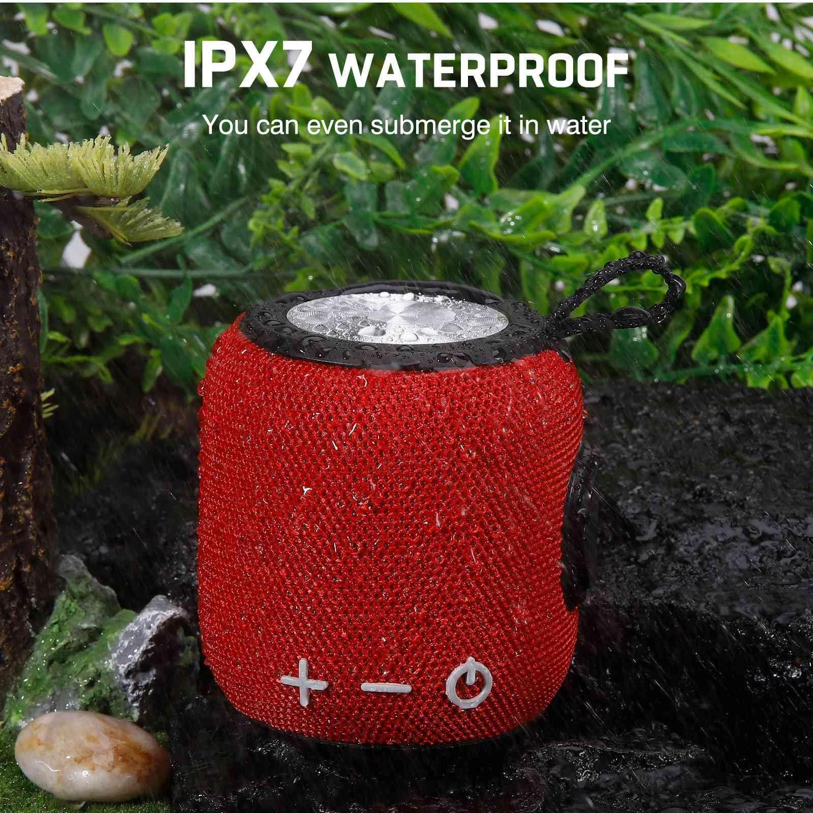 UrbanX Bluetooth Speaker: Powerful Stereo Sound, IPX7 Waterproof, True Wireless Stereo Pairing, Portable Design, Latest Bluetooth V5.2 - Perfect for Moto G Stylus 5G, Beach, Outdoor, Home, Parties- Red