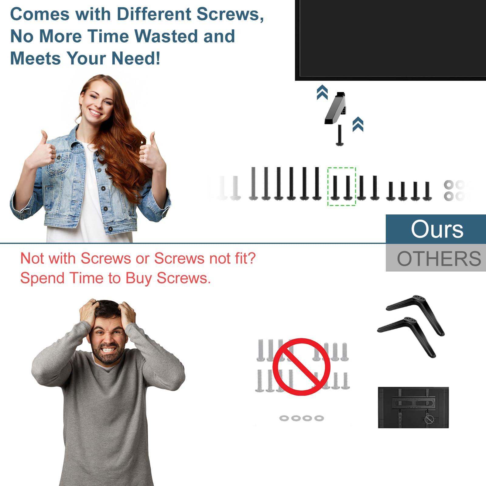 Yaotieci TV Mount Screws for LG TV Stand Replacement Base Screw, TV Stand Screw for LG 27" 32" 43" 49" 50" 55" 60" 65" 70" 75" 86" Legs