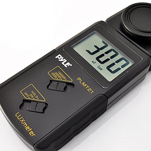 Pyle Pyle PLMT21 Handheld Lux Light Meter Photometer with 20000 Lux Range Per Second Sampling and Digital Display