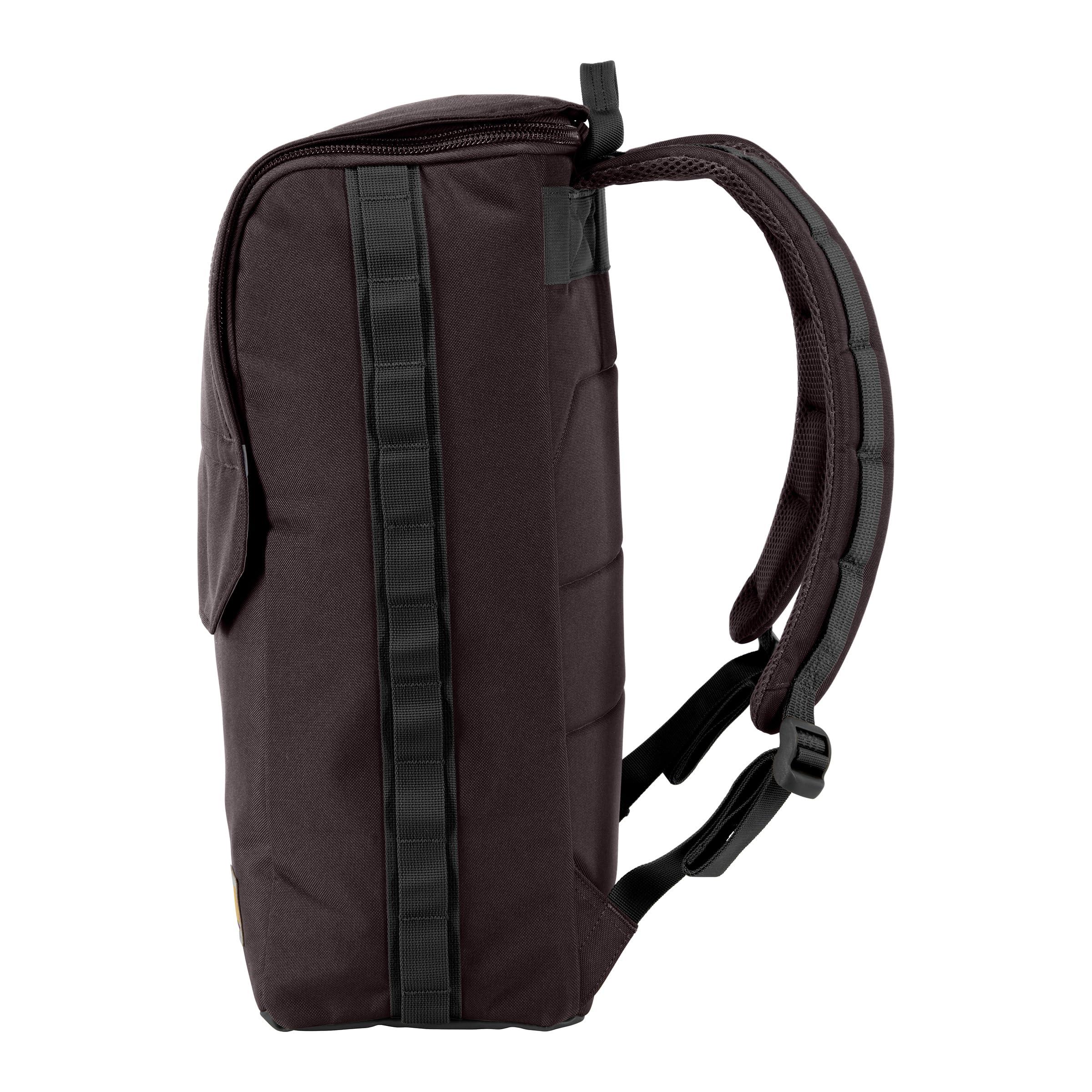 Carhartt Carhartt 21L Top-Load Backpack, Water Resistant Coated Canvas Base with Laptop Sleeve, Port, One Size