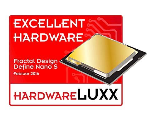 Fractal Design Fractal Design Nano S Window - Mini Tower Computer Case - ITX - Optimized for High Airflow and Silent Computing with ModuVent Technology -2X Fractal Dynamix X2 GP-14 Fans Included -Black Window