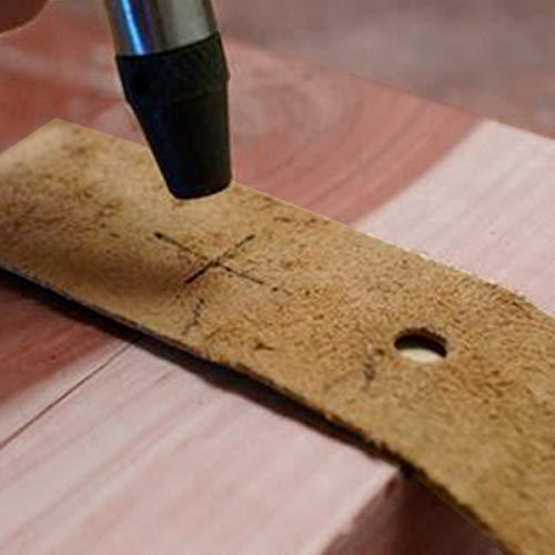 Trimming Shop Trimming Shop Steel Hollow Punch Set for Piercing Holes in Leather Paper Plastic Rubber and Vinyl Easy Secure Grip Precise Clean Cut 12mm