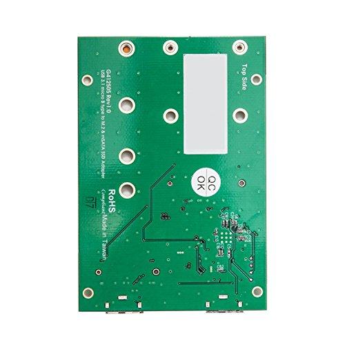 Syba Syba USB3.1 to M.2/mSATA SSD Adapter Components Other Green - SY-ADA50088