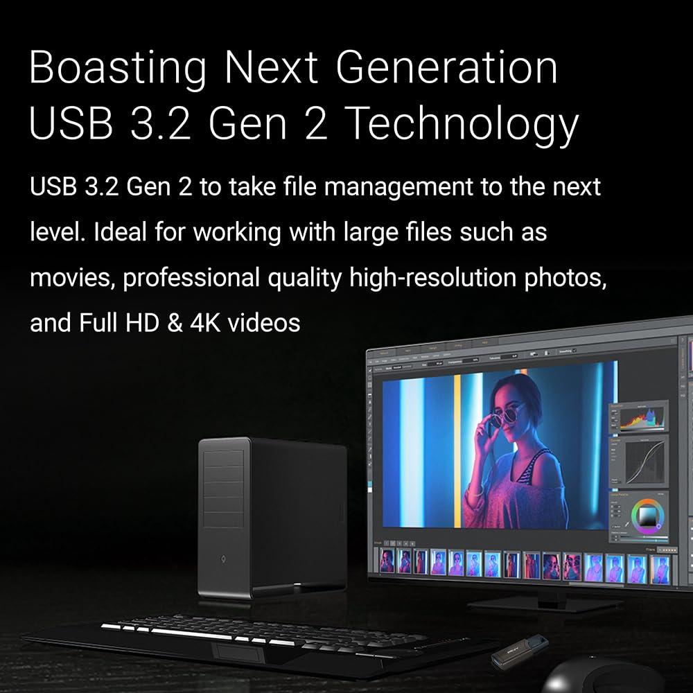 PNY PNY 256GB PRO Elite V2 USB 3.2 Gen 2 Flash Drive 600MB/s