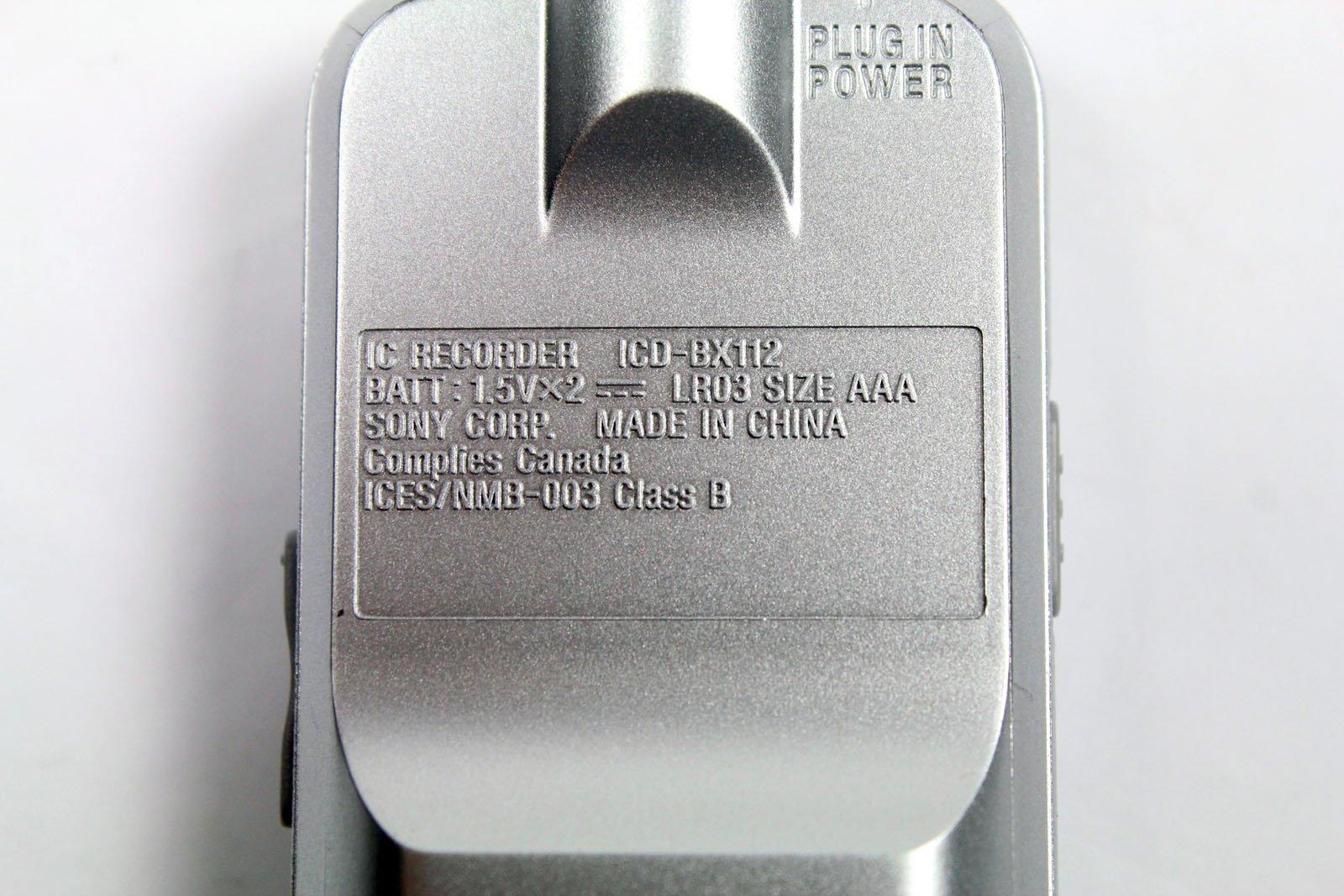 Sony Sony ICD-BX112 Digital Flash Voice Recorder