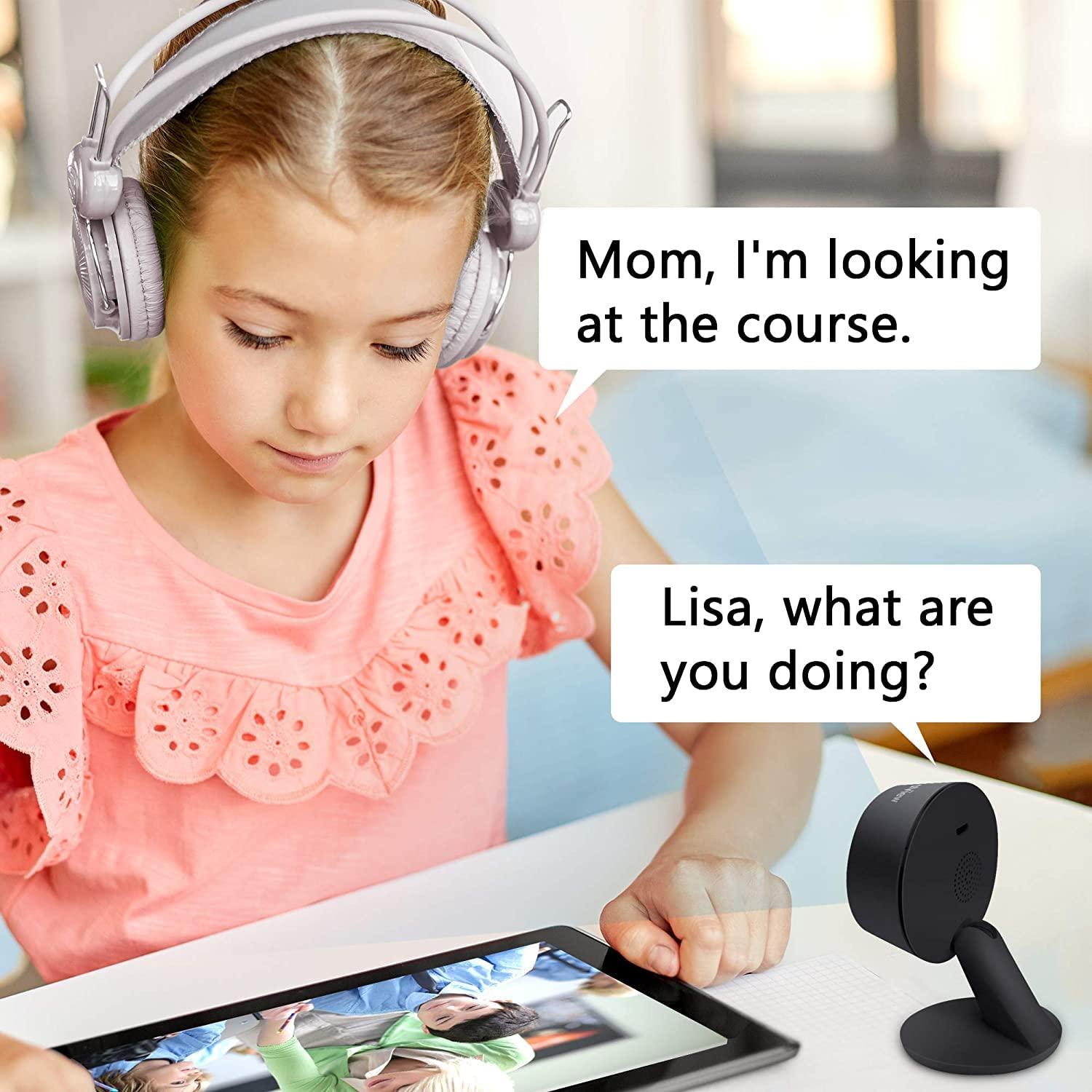 LaView LaView 4MP 2K Cameras for Home Security Indoor,Home Security Camera for Baby/Elder/Pet/Nanny,Baby Cam Starlight Sensor Color Night Vision,US Cloud Service,Works with Alexa