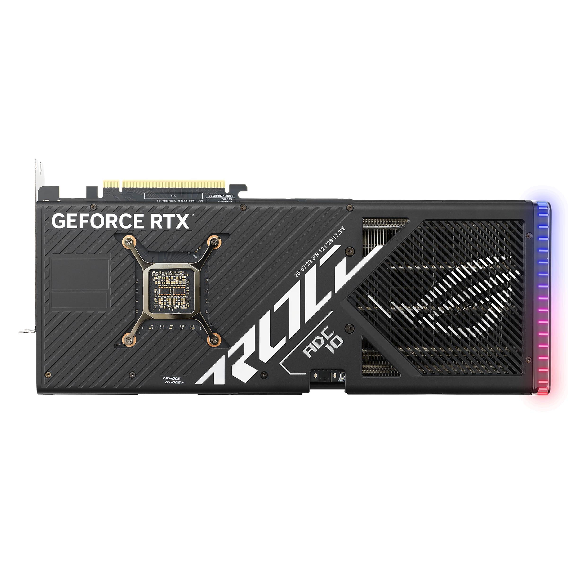 ASUS ASUS ROG Strix GeForce RTX 4080 Super OC Edition Gaming Graphics Card (PCIe 4.0, 16GB GDDR6X, DLSS 3, HDMI 2.1a, DisplayPort 1.4a, Vapor Chamber, Massive Vented Backplate, Power Sensing, Aura Sync)