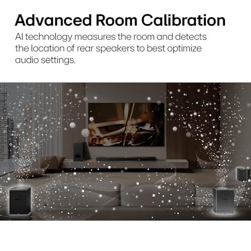 LG LG S95TR 9.1.5-Channel OLED evo TV Matching Soundbar with Rear Surround Speakers, Dolby Atmos, Wow Orchestra, WOWCAST Built-in with Wireless Dolby Atmos, Wireless Subwoofer (2024 New Model)