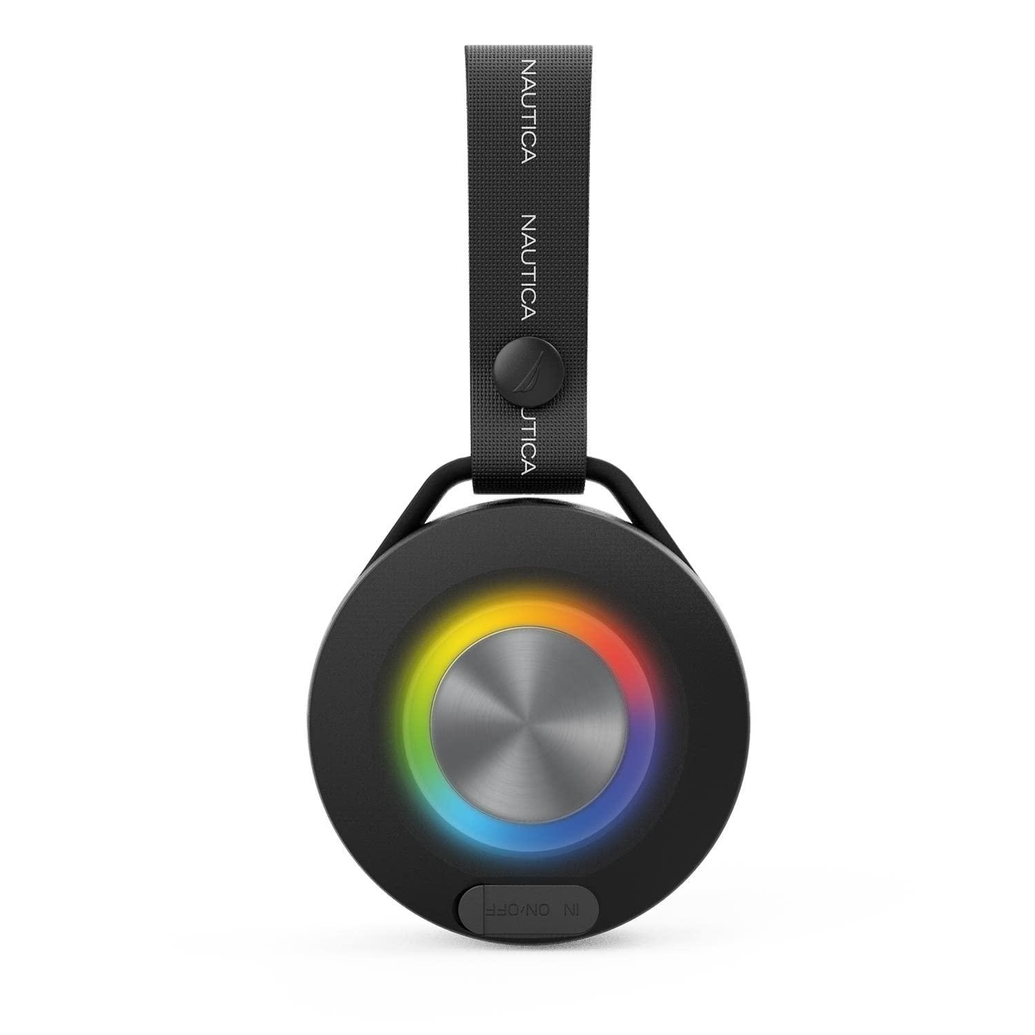 Nautica Nautica S20 True Wireless Outdoor Speaker, Water-Resistant Bluetooth Speaker with TWS Pairing & Carrying Strap, Perfect for Camping, Beach, Backyard & Travel