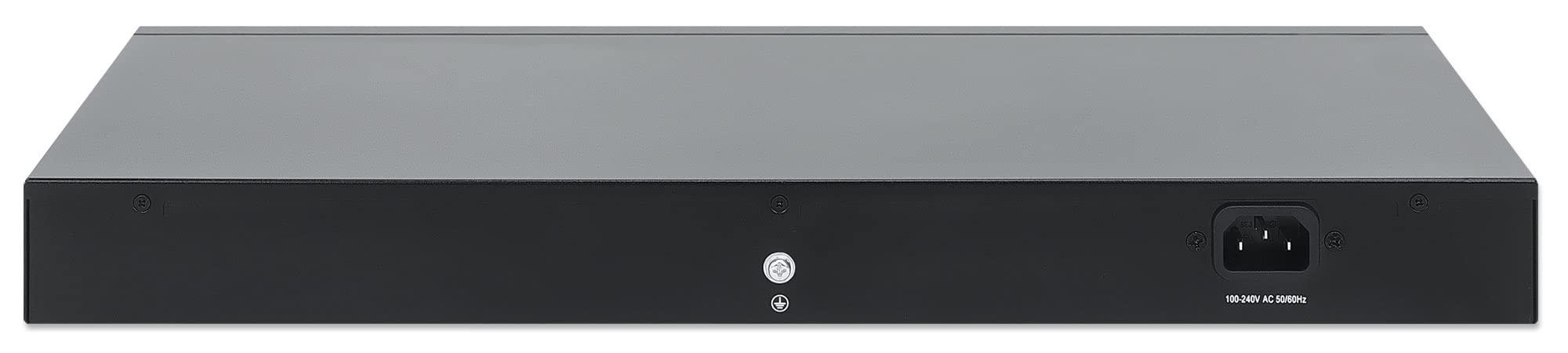 Intellinet Intellinet 24-Port Unmanaged PoE+ Gigabit Ethernet Switch - 370W Power Budget, 2 x 1Gbps SFP Ports, Rackmount/Desktop, Autosensing Ports, Sturdy Metal 3 Yr Mfg Warranty - 561891