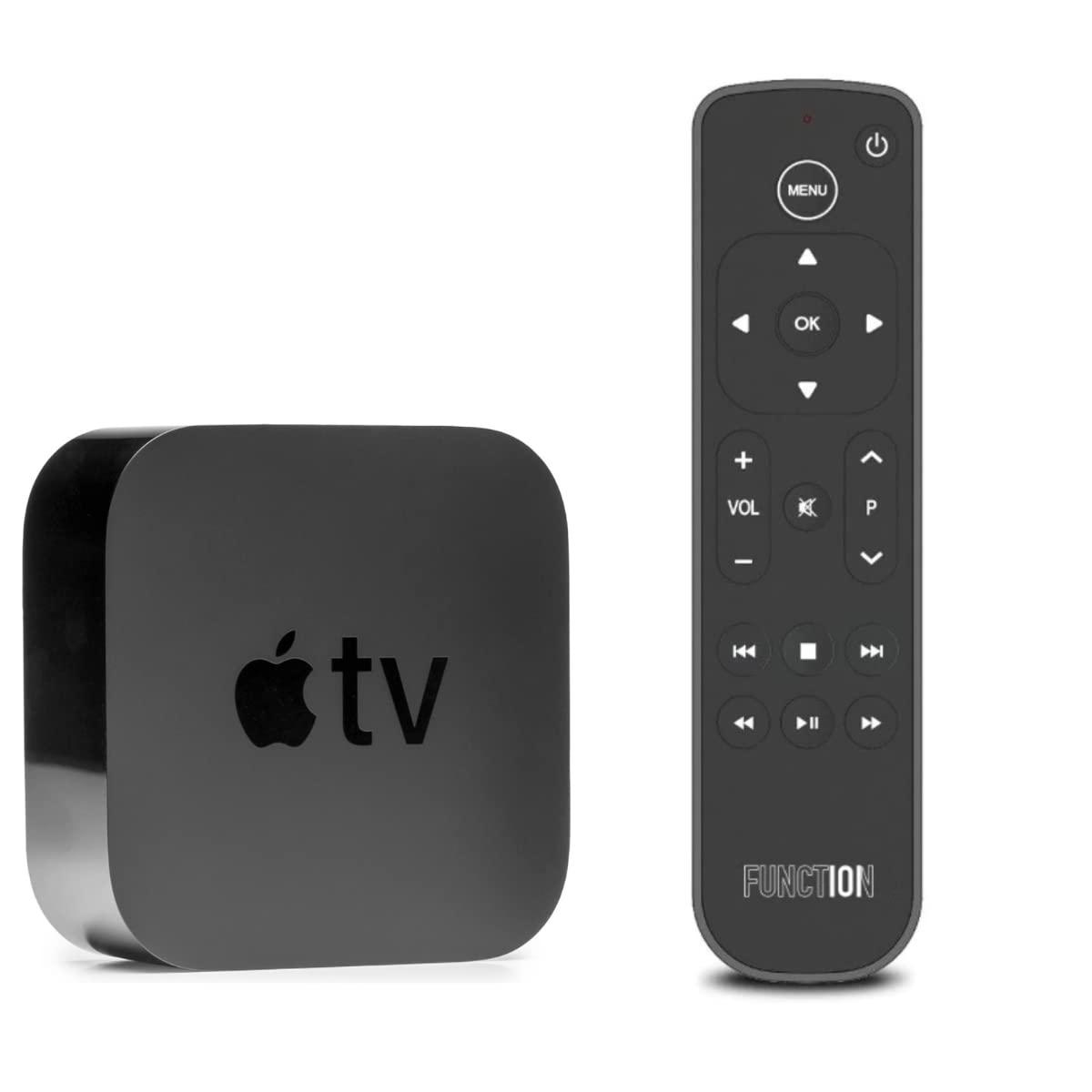Function101 Function101 F101-ATVRM-BT Bluetooth Replacement Button Remote for Apple TV | BLE and Infrared Connectivity | 2 AAA Batteries Included
