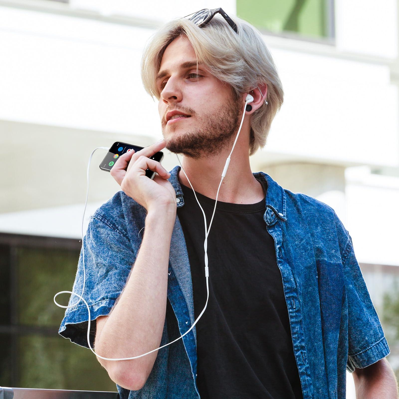 HIFI WALKER HIFI WALKER G7Mini 16GB MP3 Player with Bluetooth and WiFi, MP4 MP3 Player with Spotify, MP3 Player with Speaker, Portable Android MP3 Player Support Deezer, Audible, Pandora, Amazon Music (WH-16GB)