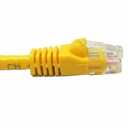 SF Cable SF Cable 1ft Cat 6A Unshielded (UTP) Ethernet Network Cable, 500MHz, 24AWG - Yellow