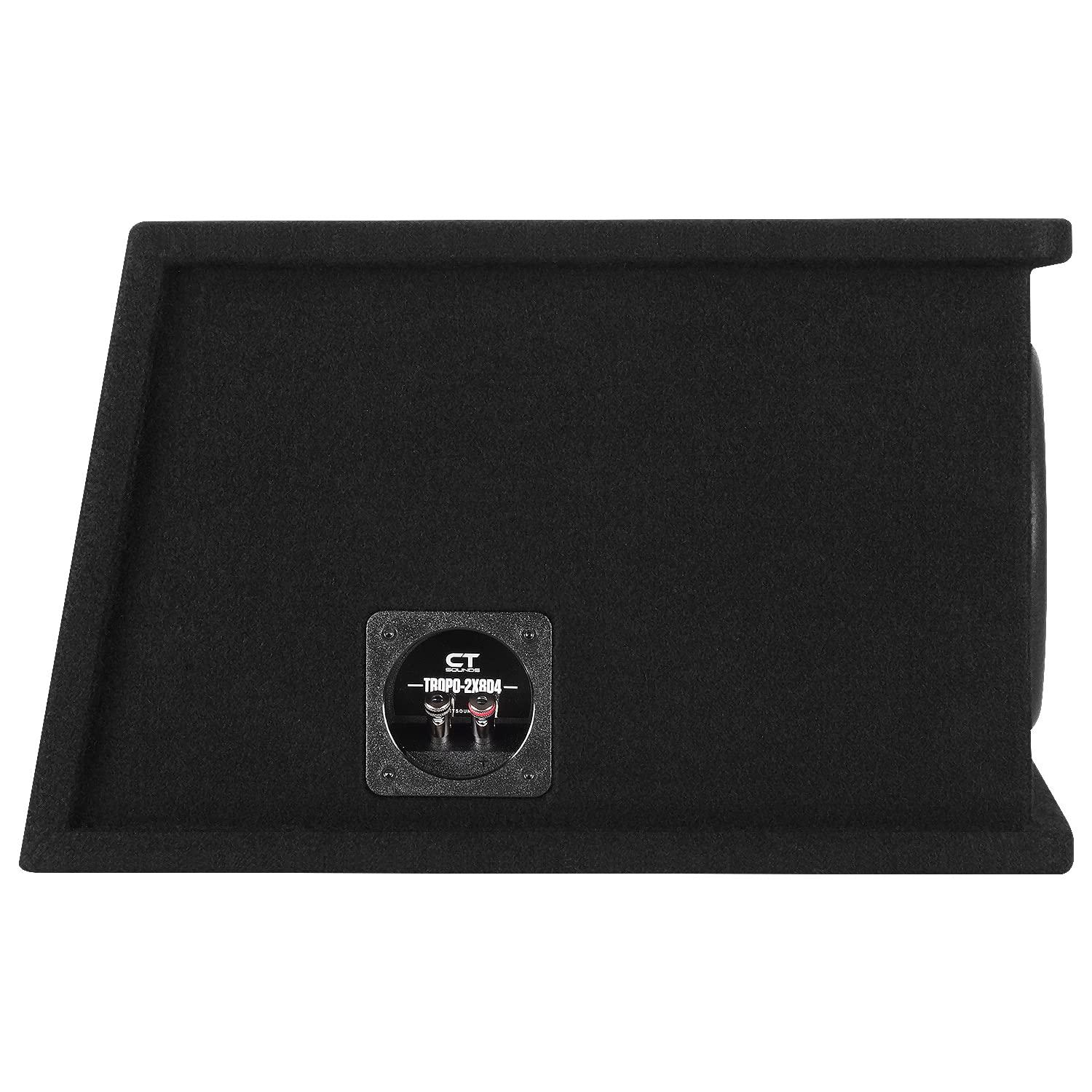 CT Sounds CT Sounds Dual 8 1600W Loaded Tropo Series Ported Car Subwoofer Box - TROPO-2X8D4