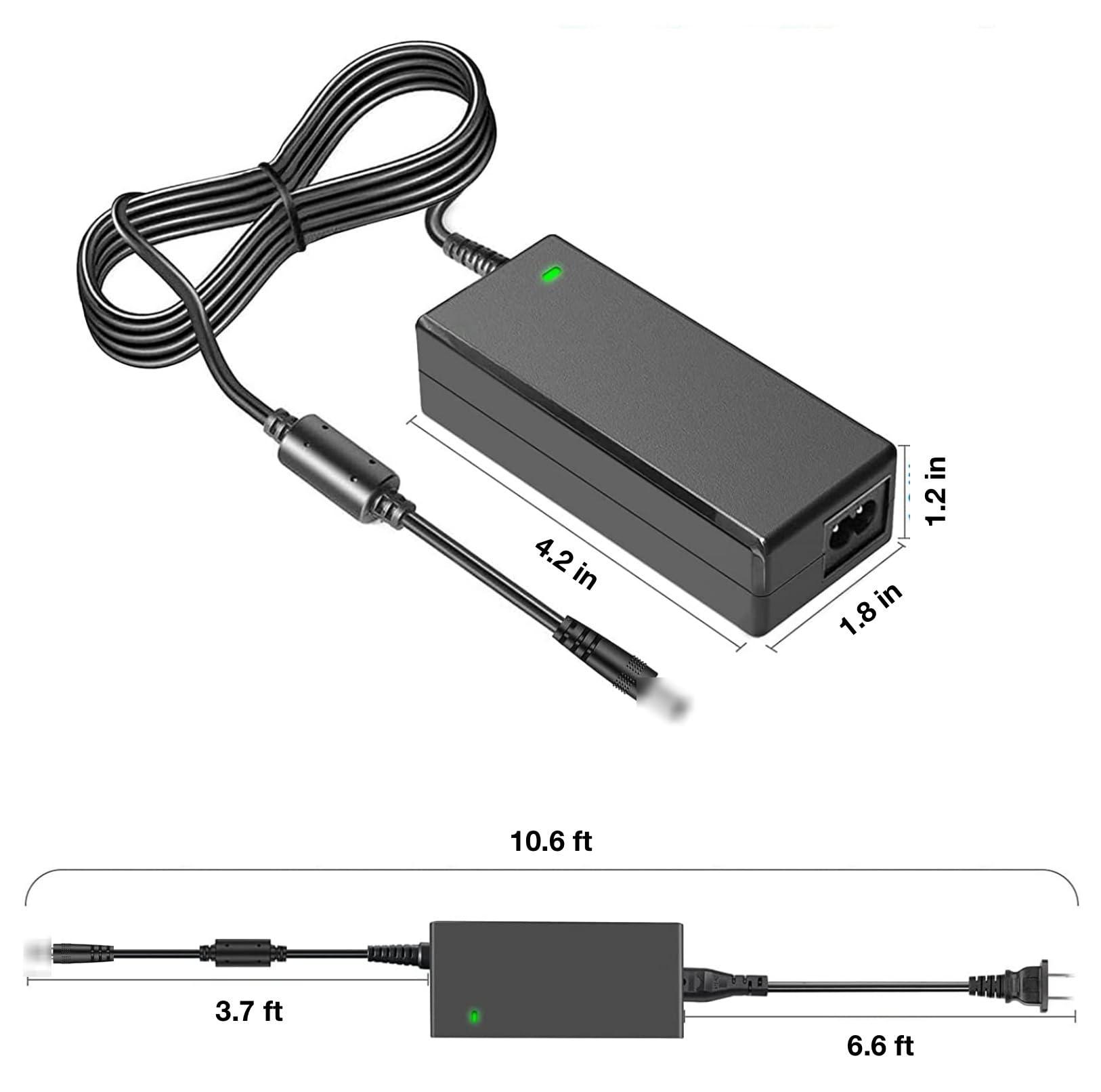 saschedross AC DC Adapter Compatible with Samsung Odyssey G5 27" Model: C27G55TQWN Model Cord: LC27G55TQWNXZA Type No.: C27G55TQW 144Hz Color Display Unit HDMI Curved Gaming Monitor Power Supply Charger