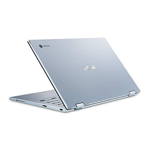 ASUS ASUS Chromebook Flip C433 2 in 1 Laptop, 14" Touchscreen FHD NanoEdge Display, Intel Core m3-8100Y Processor, 8GB RAM, 64GB eMMC Storage, Backlit Keyboard, Silver, Chrome OS, C433TA-AS384T