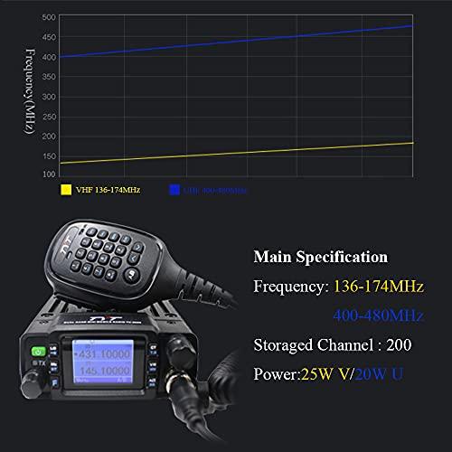 ANYSECU TYT TH-8600 Mini 25 Watt Dual Band Mobile Radio Station IP67 Waterproof Radio VHF UHF Transceiver