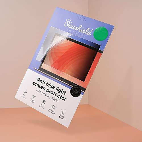 Ocushield Ocushield 15.6” (16:9) Premium Anti Blue Light Screen Protector with Privacy Filter for Laptops and Computer Monitors - Anti-Glare - Easy Install - Anti-Fingerprint - Reduce Eye Fatigue(345 x 194 mm)