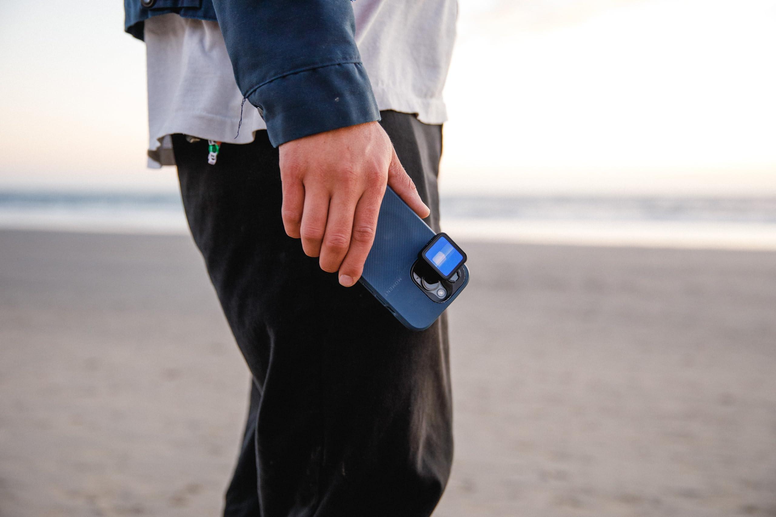 Moment Moment 1.55x Anamorphic Mobile Lens Capture True Cinematic Aspect Ratio, Gold or Blue Flare [Gold Flare, M-Series]