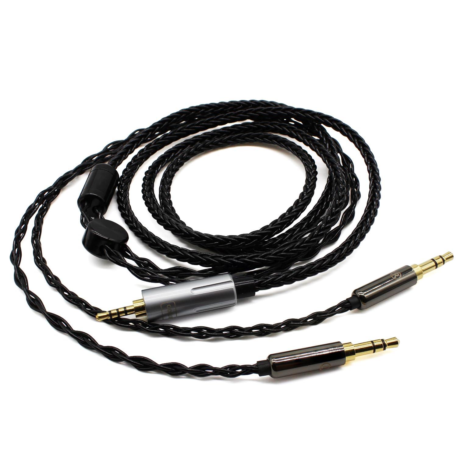 Youkamoo Youkamoo 2.5mm Balanced Headphone Replacement Cable Compatible for Hifiman Sundara, Ananda, Arya, HE400SE, HE4XX, HE-400i Headphones (Dual 3.5mm Male Version) 8.5 ft (2.60 m)