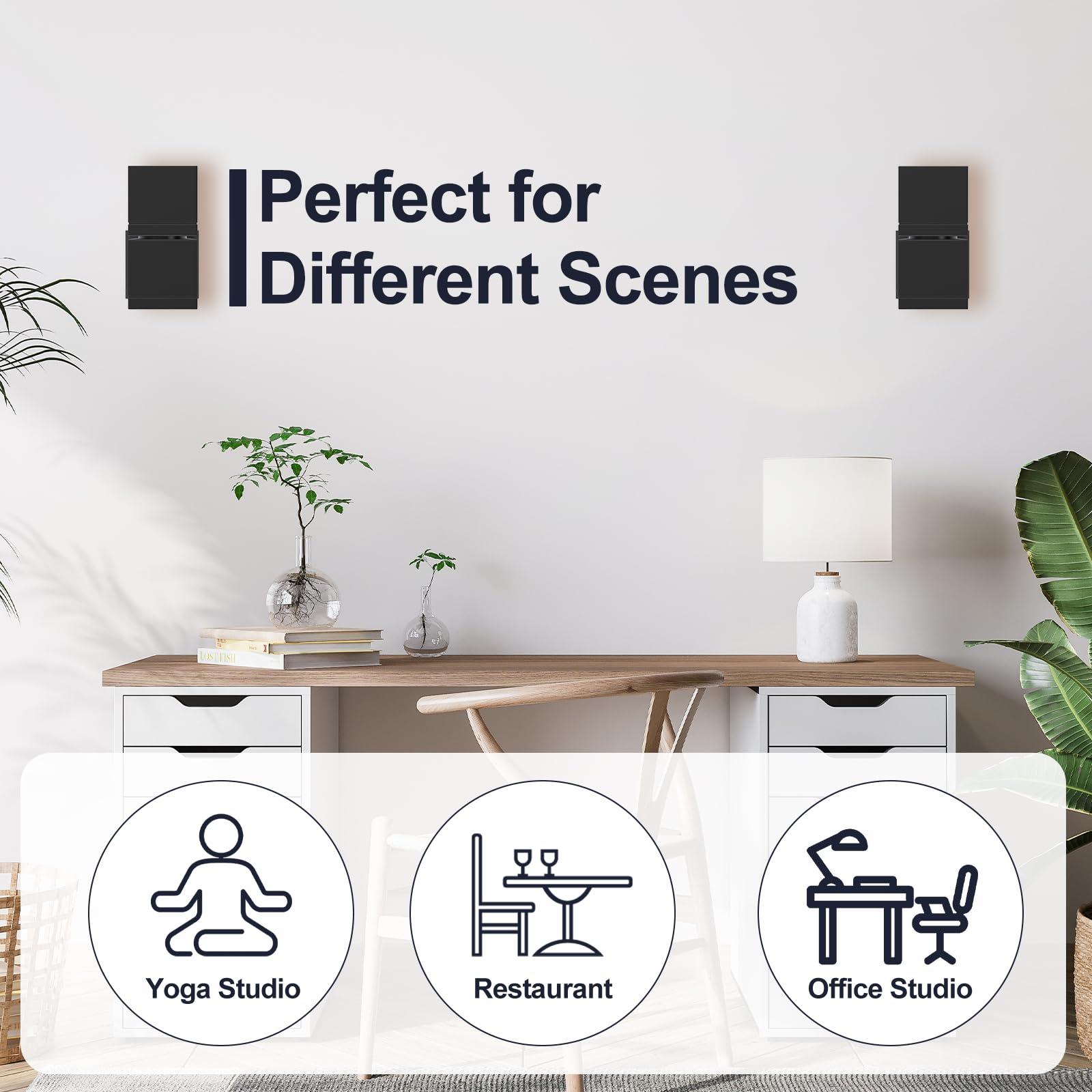 Varghesyla (2 Pack) Adjustable Speaker Wall Mount for Bose Cube Speaker, Ceiling & Wall Mount for Bose UB-20, UB-20 Series II, WB-50 II, Lifestyle Series, Soundtouch Series, Cinemate, Acoustimass Series Black