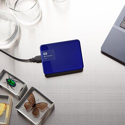 Western Digital WD 500GB Blue My Passport Ultra Portable External Hard Drive - USB 3.0 - WDBWWM5000ABL-NESN