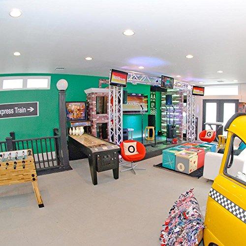 Rubber-Cal Rubber-Cal Terra-Flex Interlocking Flooring Rubber Tiles (5-Pack), Blue, 1/4 x 24 x 24-Inch