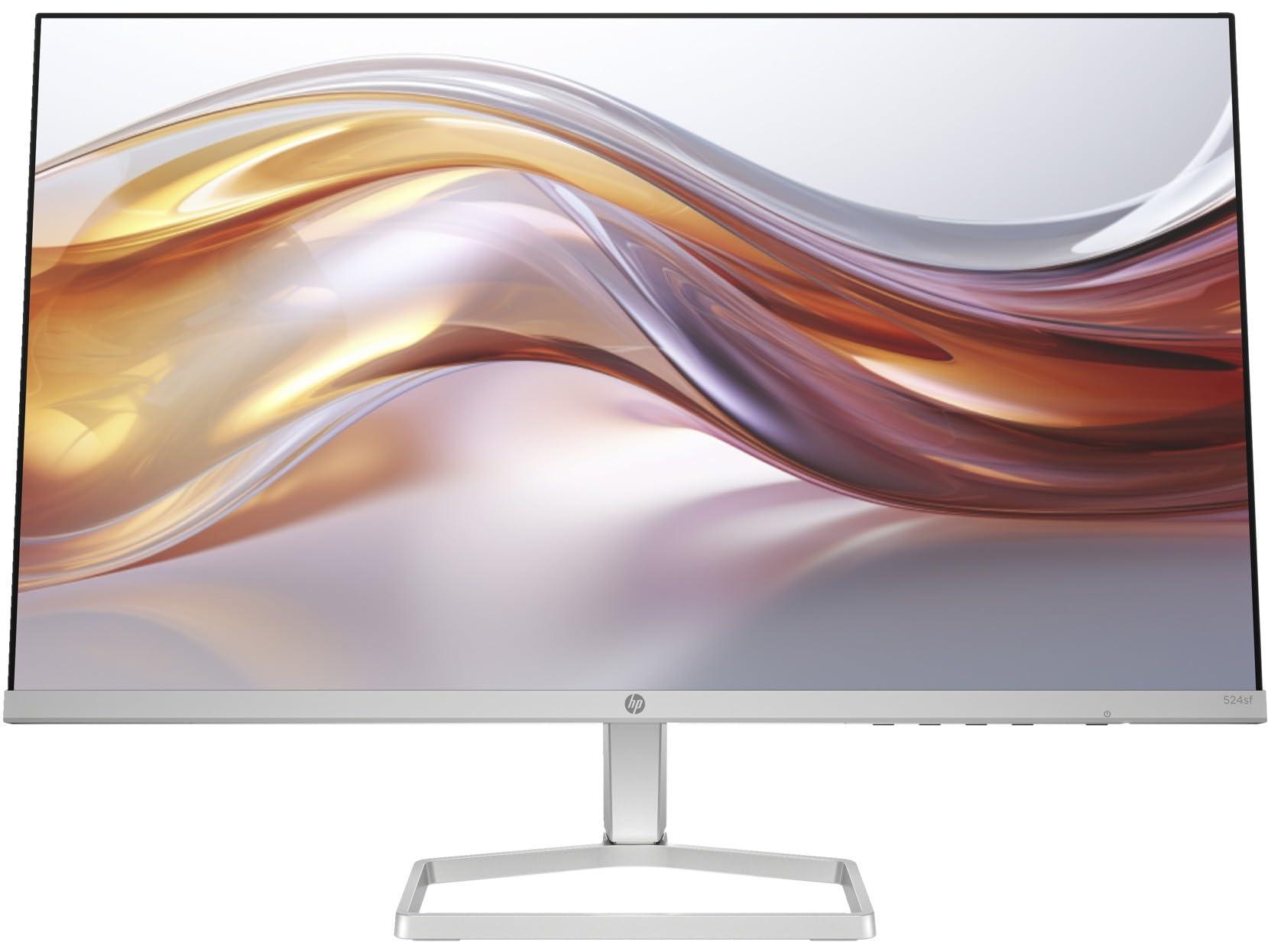HP HP 24" 100Hz 300 nits IPS FHD (1920x1080) Monitor (Replaces M24f) w/Docztorm Hub USB Port Expander, Flicker-Free, Adjustable Tilt, 1x HDMI 1.4, 1x VGA, Black/Silver (2025 Latest Model) (2-Pack)