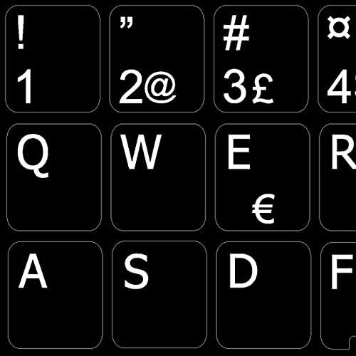 4Keyboard Replacement Danish Keyboard Labels Layout Black Background
