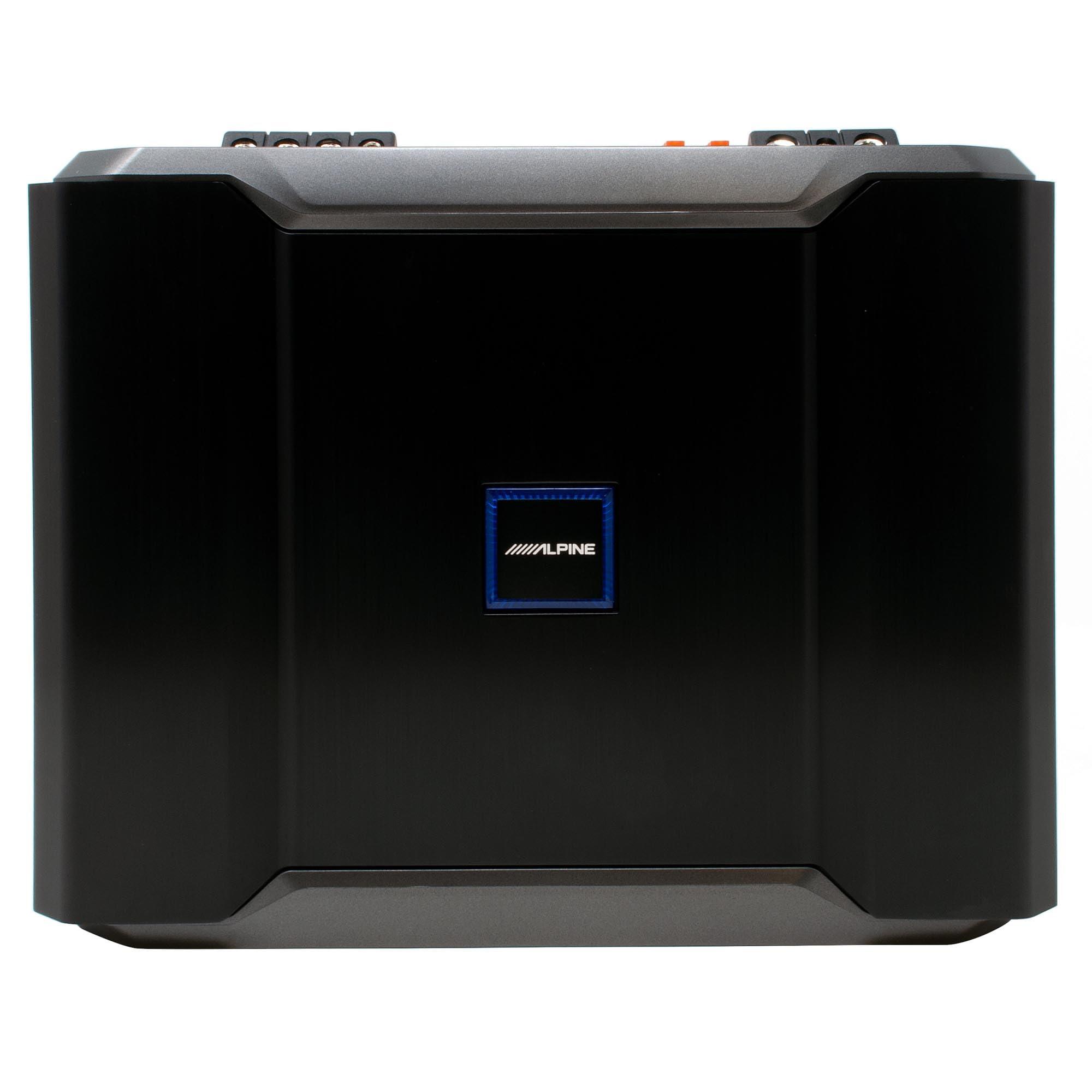 Alpine Alpine R2-SB10V 10" R-Series Halo Loaded Sub Enclosure w/Alpine R-A75M R-Series Mono Amplifier 750W RMS & Wiring Kit