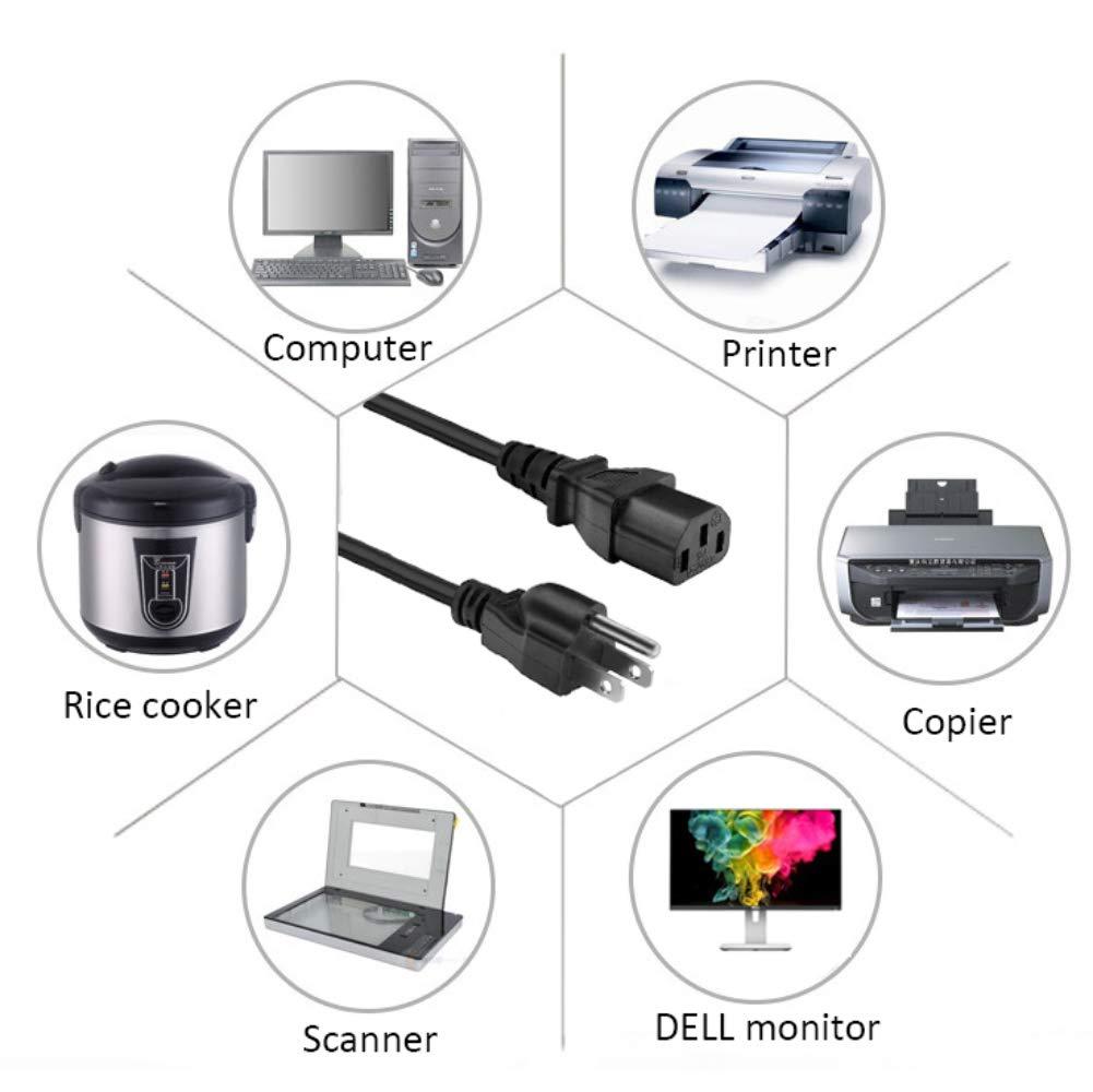Xzrucst Xzrucst AC Power Cord Cable Plug Compatible with Elna #446891-20 to Elna Sewing Machine Elna #446891-20 44689120,Air Electronic 38,39,39,58,59,68,69,45,46,55,56,65,66,500,Lotus 22,Stella 17,27,37,57