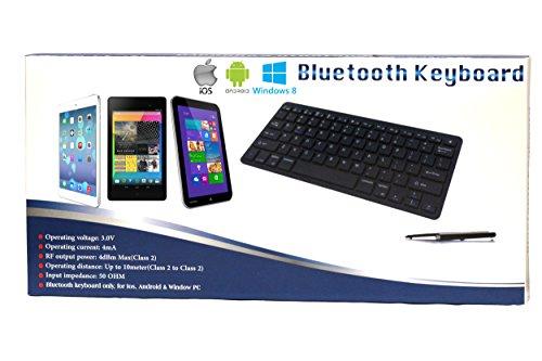 Navitech Navitech Black Wireless Bluetooth Keyboard Built for Smartphones & iPads/Tablets Including The iPhone 5S / 5C & Apple iPad Air/iPad Mini 2 with Retina Display