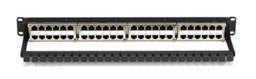 Black Box Black Box CAT6 Patch Panel Feed-Through High-Density 1U Shielded 48-Port