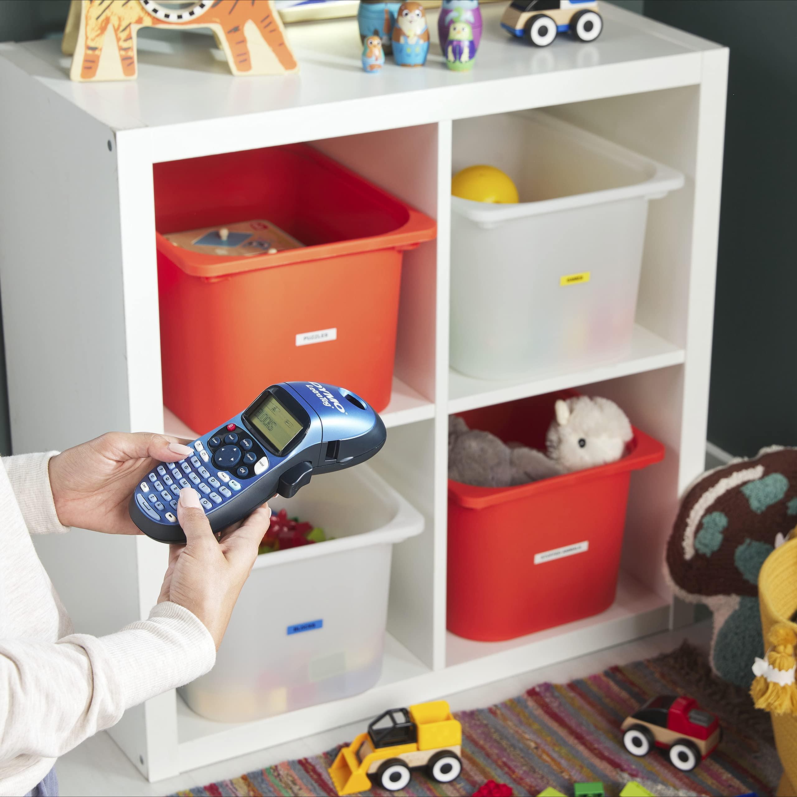 DYMO DYMO Authentic LT Plastic Labeling Tape for LetraTag Label Makers, 1/2" (12mm), Black Print on Clear Tape, 6-Pack