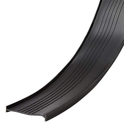 Frost King Frost King RV18 Vinyl 2-Car Garage Door Bottom Weather-Seal Replacement, Black