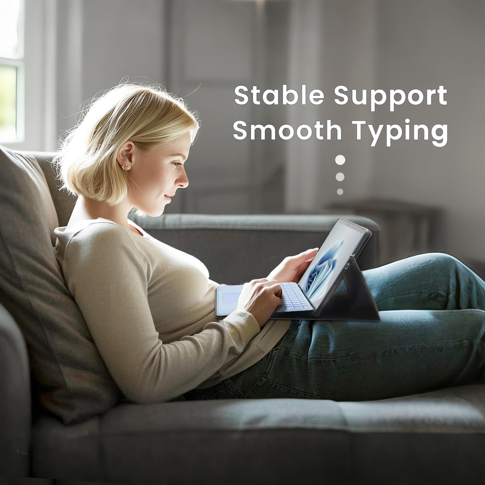 Omnpak Omnpak Microsoft Surface Pro 11/10/9 Case, Lightweight Protective, Multiple Angle, Stylus Holder, Designed for Surface 11th Edition AI 2024/Pro 9 5G 13" 2022, Compatible with Type Cover Keyboard