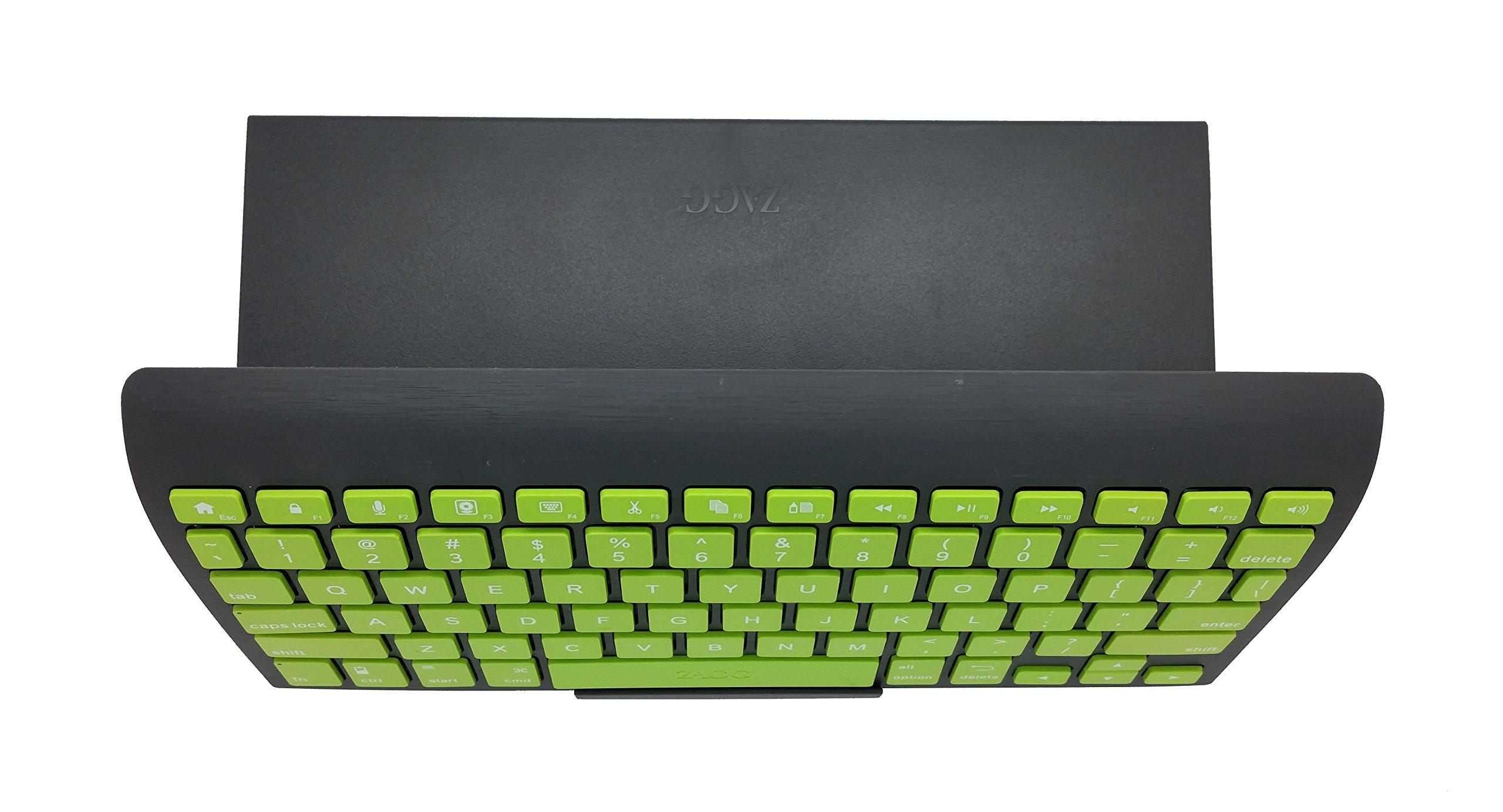 ZAGG ZAGGkeys Case and Micro USB Wired Keyboard Made for for Android Smartphones and Micor USB Devices - Lime/Charcoal