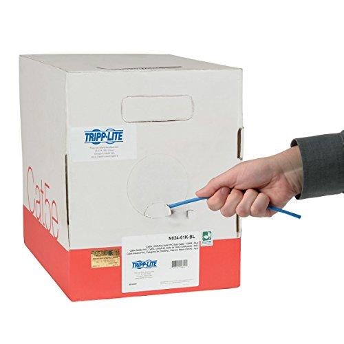 Tripp Lite Tripp Lite 1000ft Cat5 / Cat5e Bulk Cable, Solid CMP Plenum PVC, Blue 1000' (N024-01K-BL)