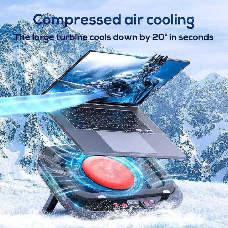 PHAPPY 15.6-18 inch Gaming Laptop Cooling pad for Asus Vivobook Pro 15 N6506 Laptop,Cooler with Powerful Turbo Cooling Fan,Height Adjustable,Can Fast Cooling CPU+GPU 20C